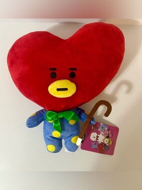 BT21 x Line Friends Friendly Tata Bow & Cane 12" Plush BTS